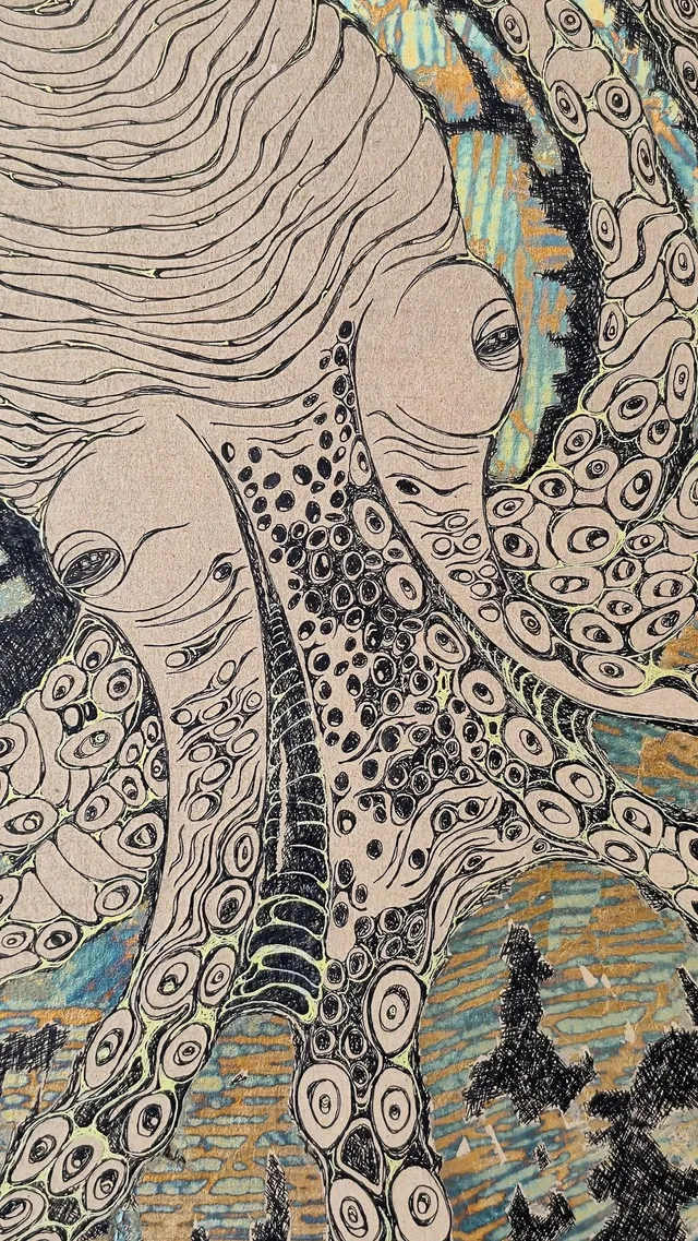 Detail of Octopus Totem