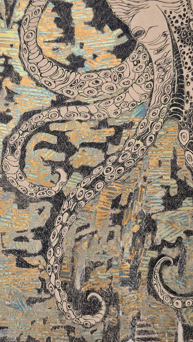 Detail of Octopus Totem