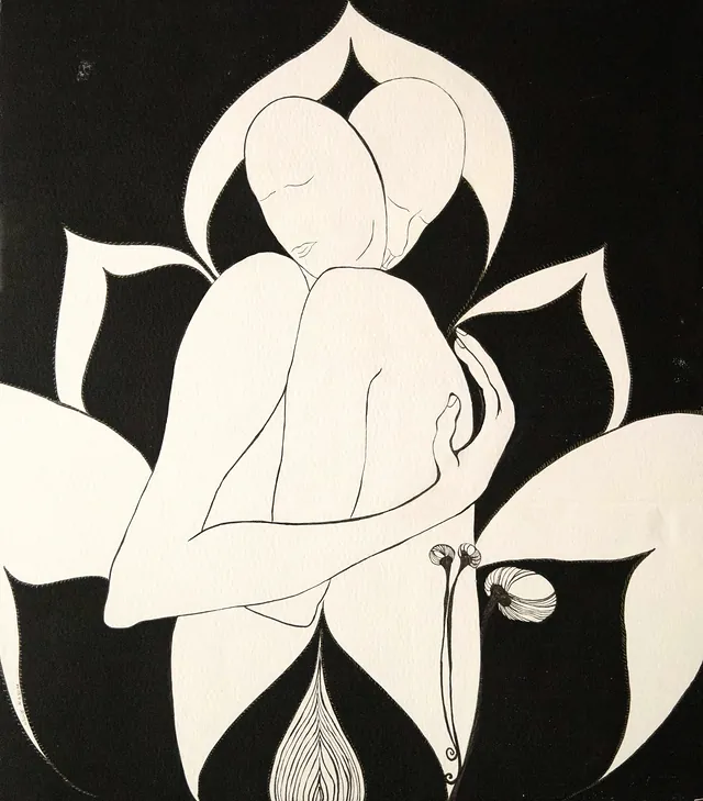 Simplicity, a painting by Thea Shmueli, 15 mm laminated cardboard