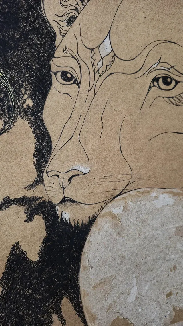 Detail of The Lioness